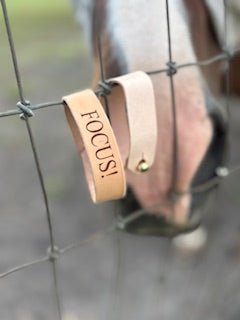 Homemade inspire leather wrist bands!
